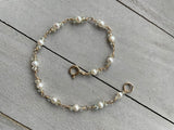 Fairy Chain Bracelet - Aqua/Pearl
