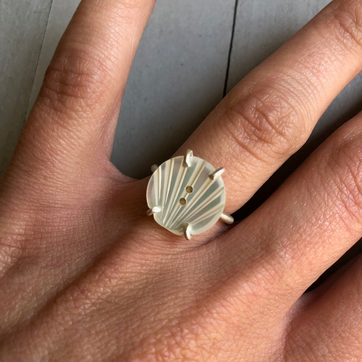 Antique Button Rings – Bethany Montana Jewelry