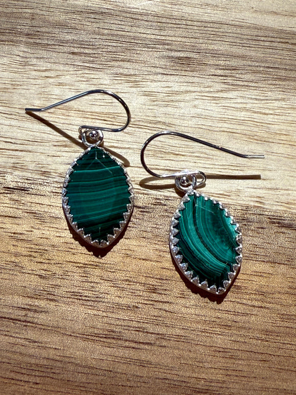 Malachite Earring