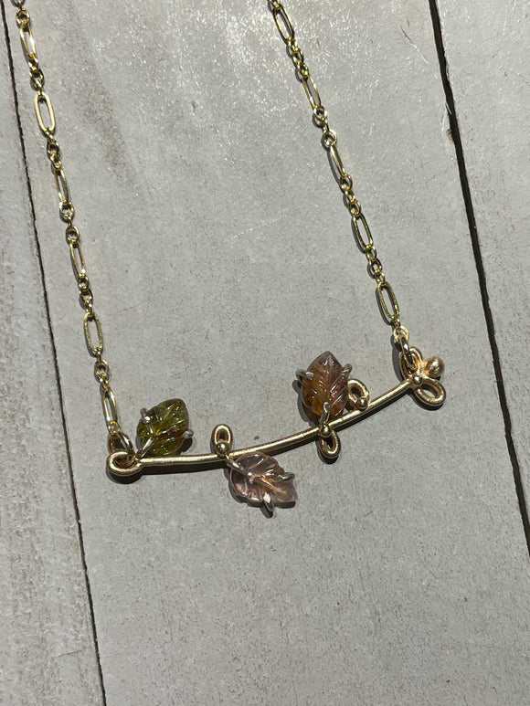 Golden Bloom Necklace-horizontal