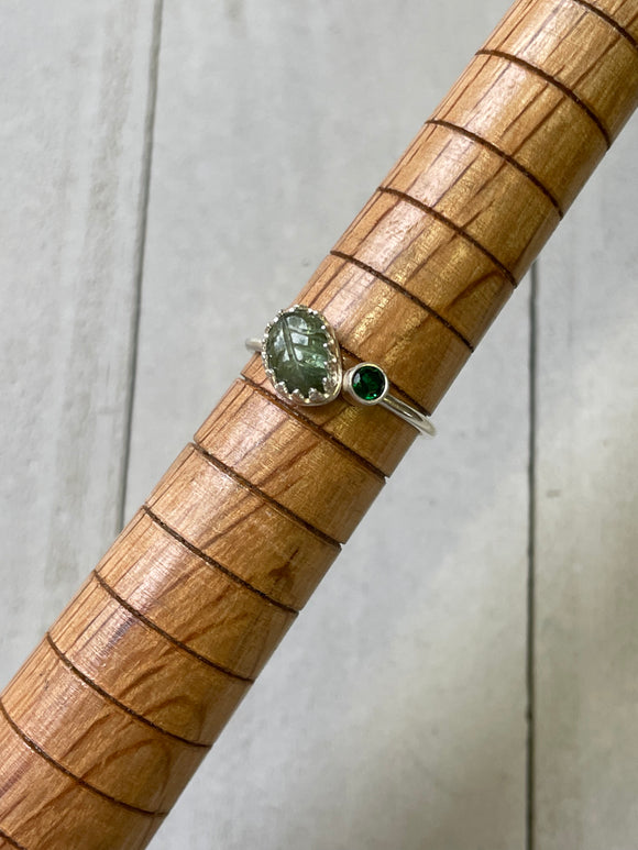 Emerald Leaf Ring II