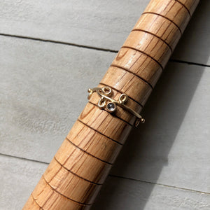 Diamond Sprout Band-14k Yellow Gold