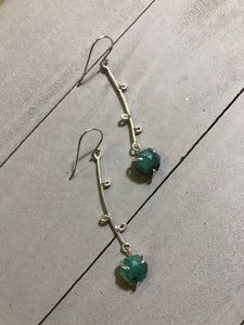 Emerald Sprout Dangle Earring (BME39)