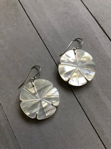Large Flower Button Earring