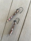 Copper Turquoise Bee Dangle (blush)